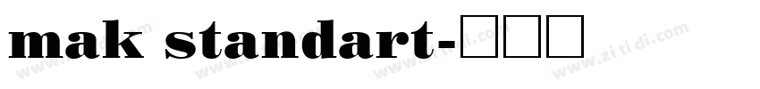 mak standart字体转换